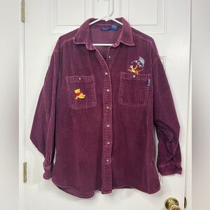 Vintage Disney Winnie the Pooh & Tigger Corduroy Button Down - X-Large